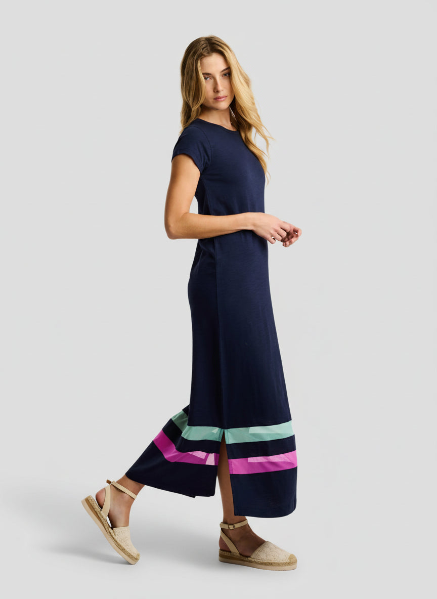 THE MESHER DRESS in Navy by Lisa Todd