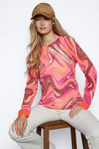 TRIPPIN' Sweater by Lisa Todd in Pink Pop