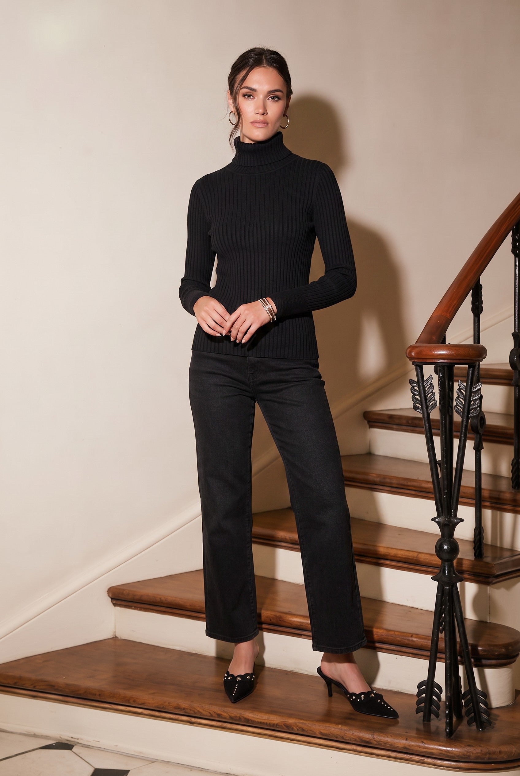 Tyler Boe Cotton Cashmere Turtleneck Jilli Boutique SKU: 23076