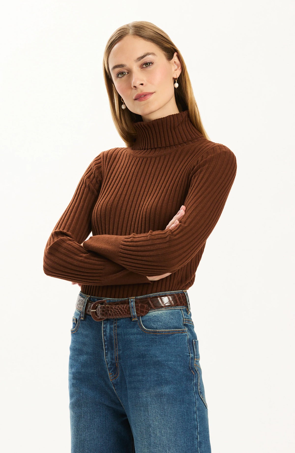 Tyler Boe Cotton Cashmere Turtleneck Jilli Boutique