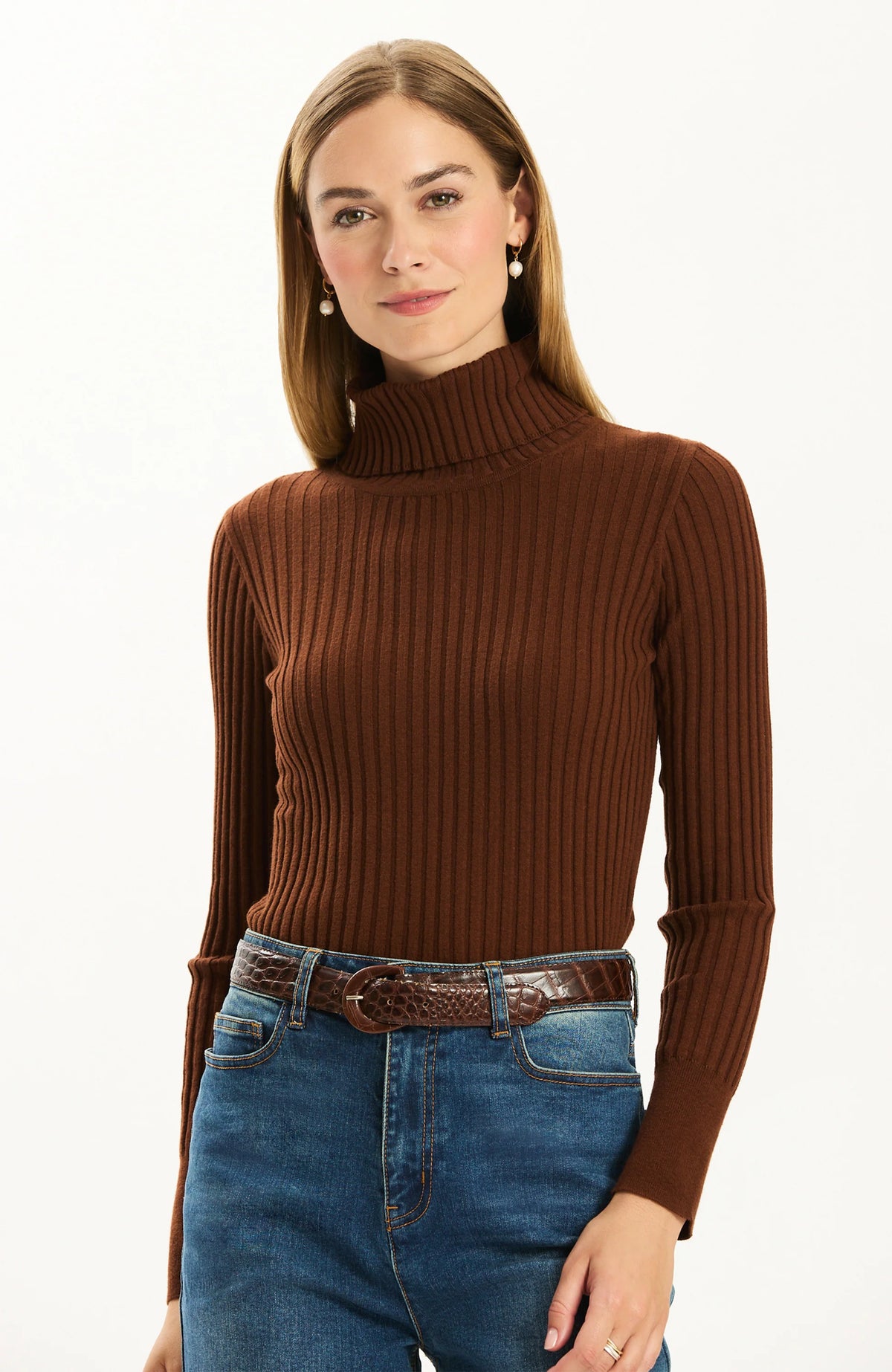 Tyler Boe Cotton Cashmere Turtleneck Jilli Boutique Bison Dunwoody