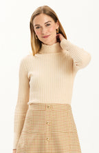 Tyler Boe Cotton Cashmere Turtleneck Jilli Boutique Pebble Dunwoody