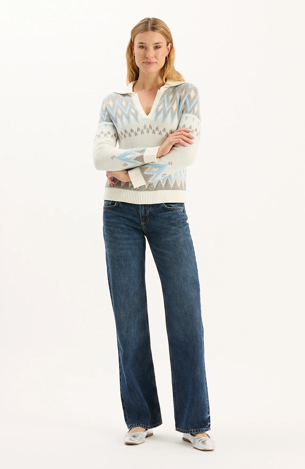 Logan Fair Isle Sweater Jilli Boutique SKU: 23204DD Tyler Boe Atlanta