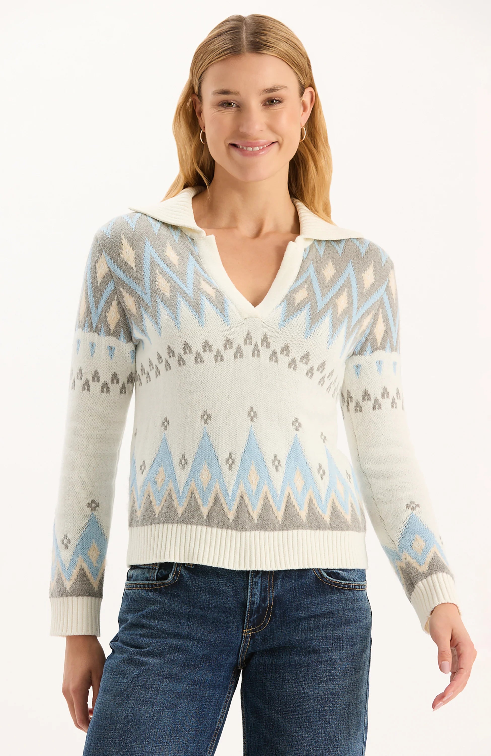 Logan Fair Isle Sweater Jilli Boutique Tyler Boe