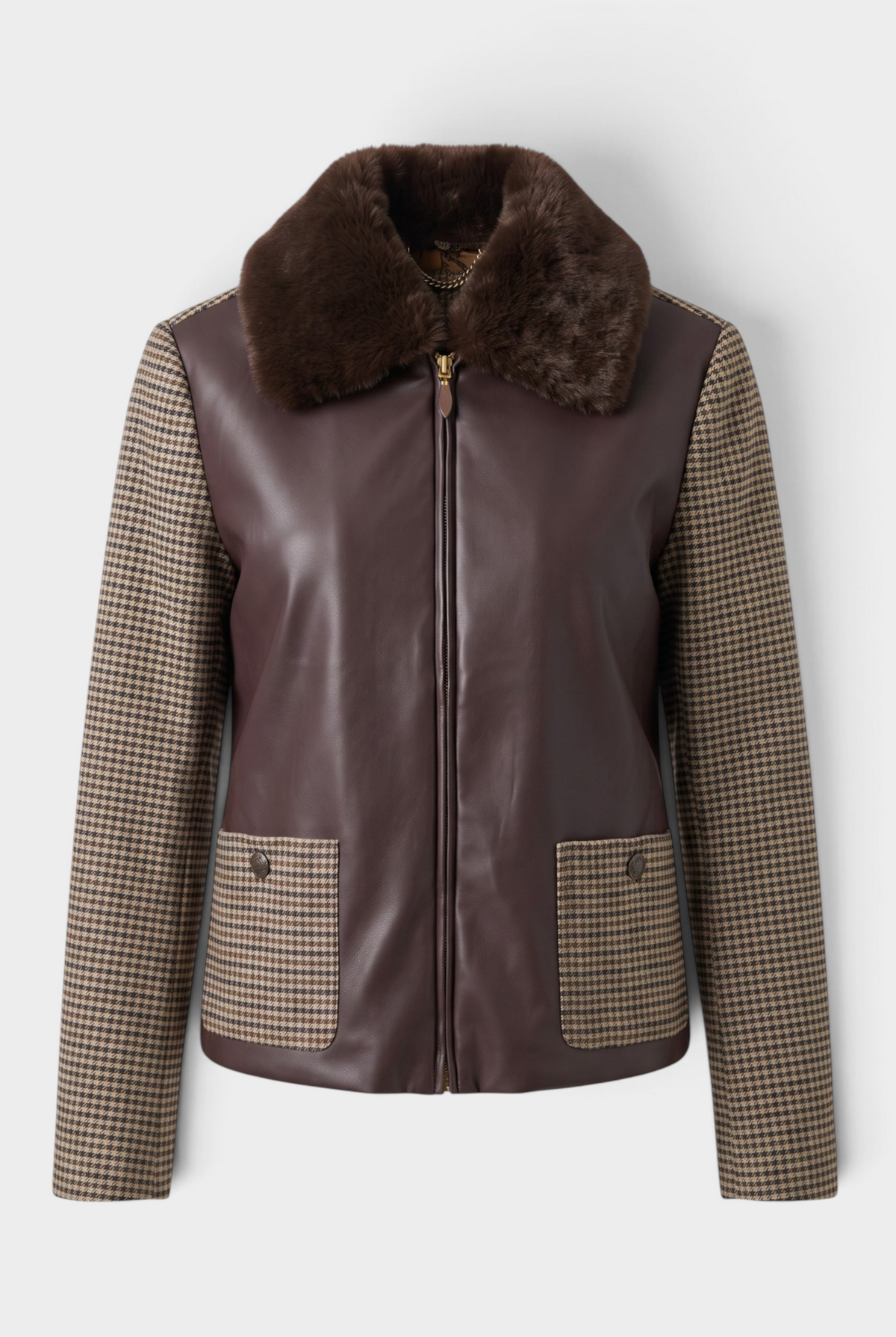 The Tyler Boe Lucy Mixed Media Jacket at Jilli Boutique 