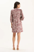 Sherri Faux Suede Dress Tyler Boe Jilli Boutique Chestnut Paisley SKU: 72116DD
