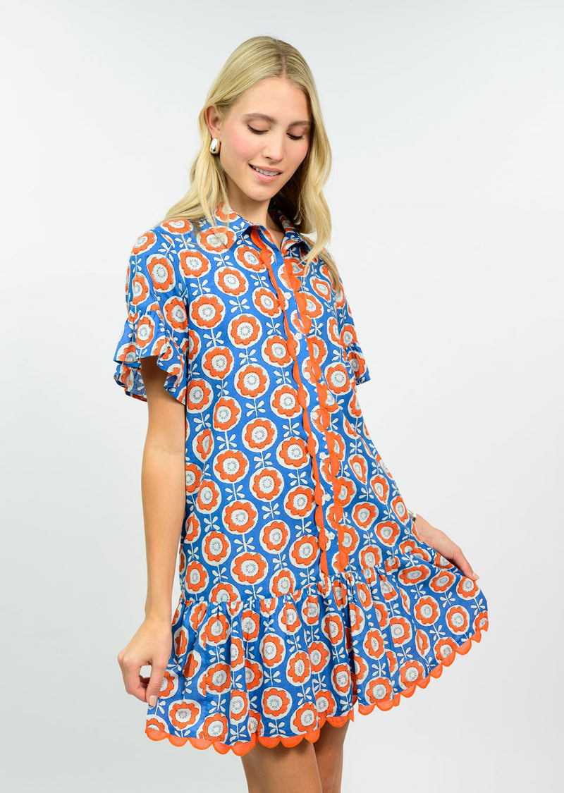 Uncle Frank Style 75748 Jilli Boutique Scalloped Shirt Dress Atlanta