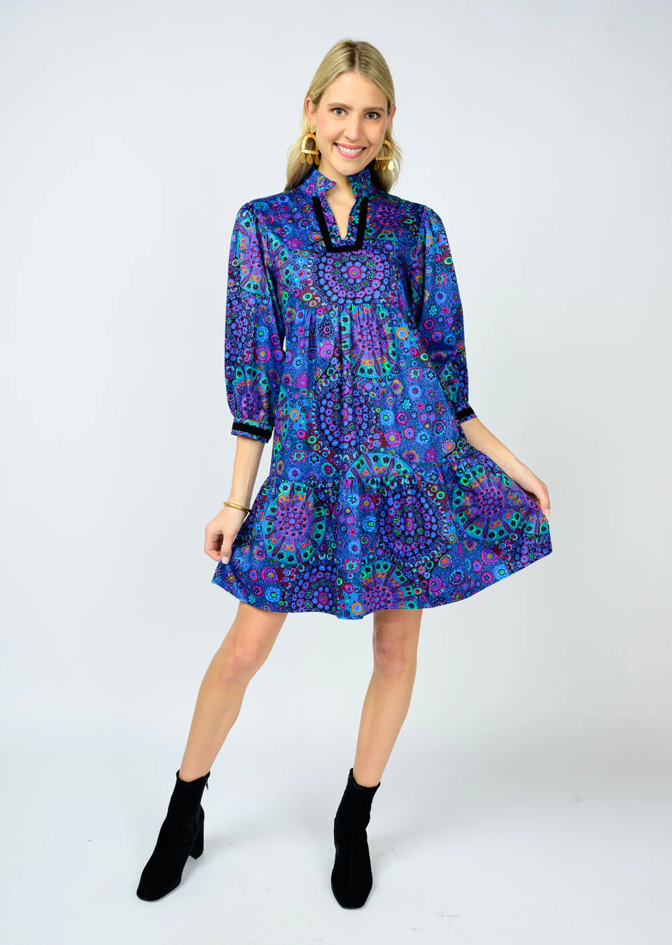 Gemstones Dress by Uncle Frank Jilli Boutique Blue Atlanta