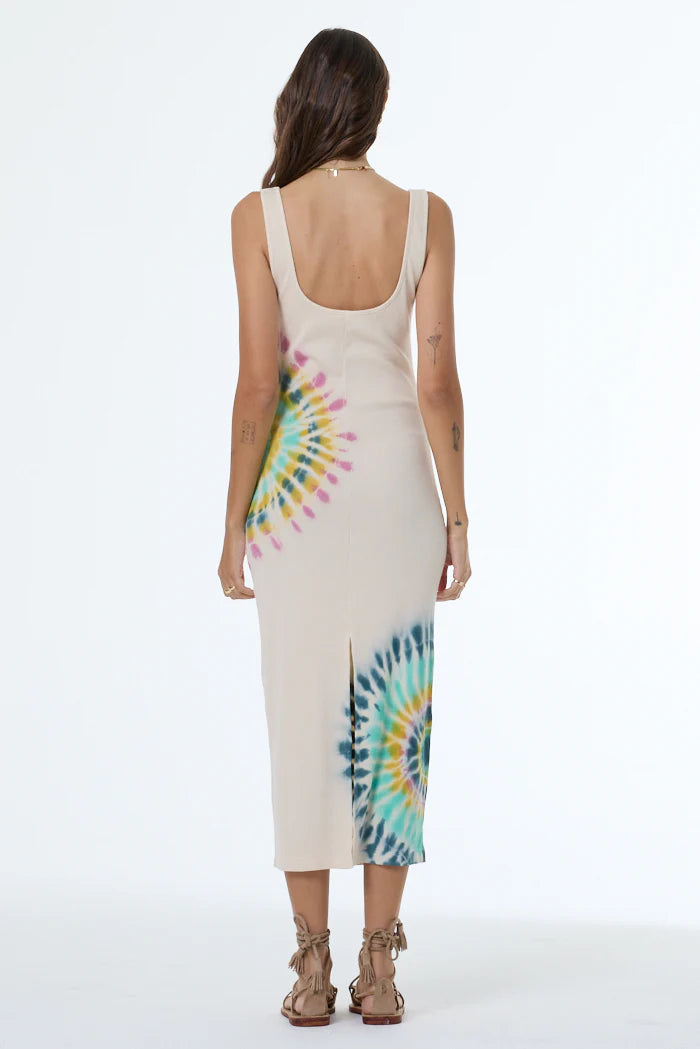 Demios Dress Tie Dye Teal Whirly Pop Jilli Boutique YFB