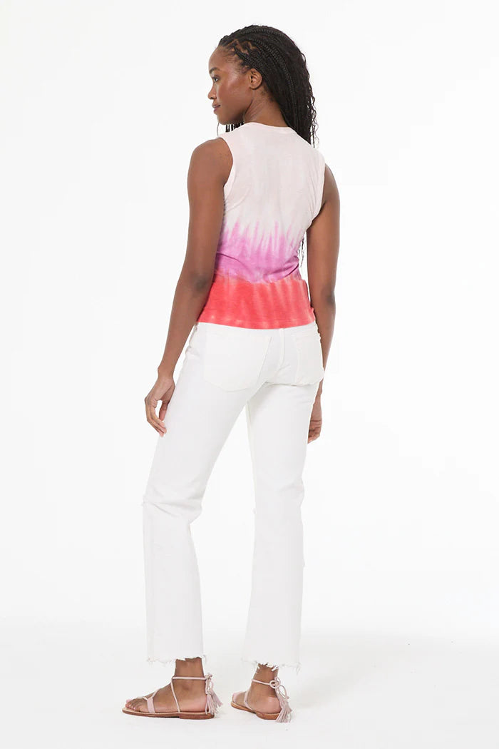 Diane Sleeveless Tee Fuchsia Brushed Ombre