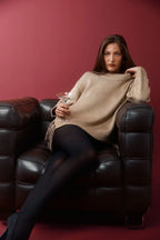 houston mock neck sweater gold foil spray yfb young fabulous and broke jilli boutique