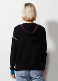 Black Knit Hoodie