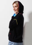 Black Knit Hoodie