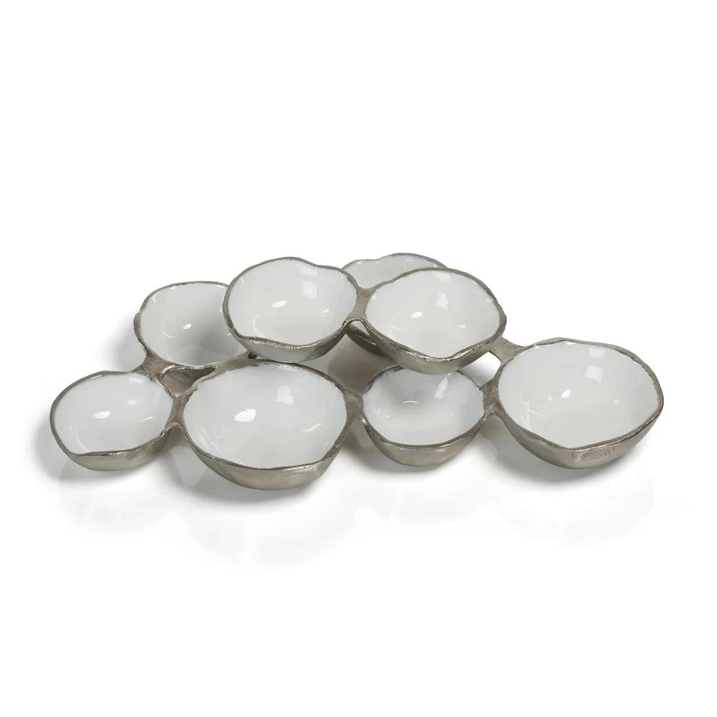 zodax cluster of nine round serving bowls