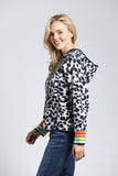 Animal Print Cotton Sweater