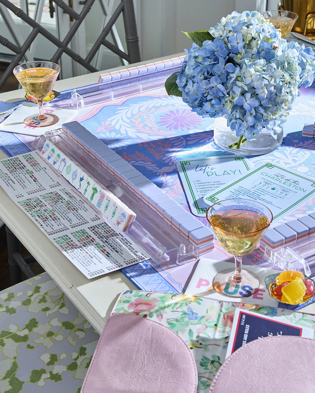 Luminaire Tiles Oh My Mahjong peri twinkle mat Jilli Boutique