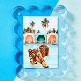 Acrylic Picture Frame in Neon Blue