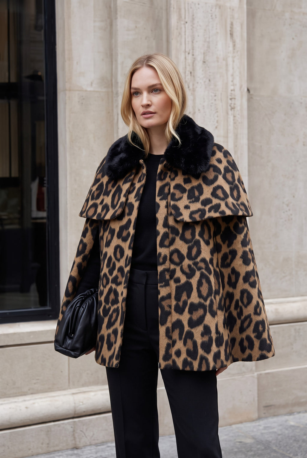 Aly Coat by Flora Bea - Leopard Wool