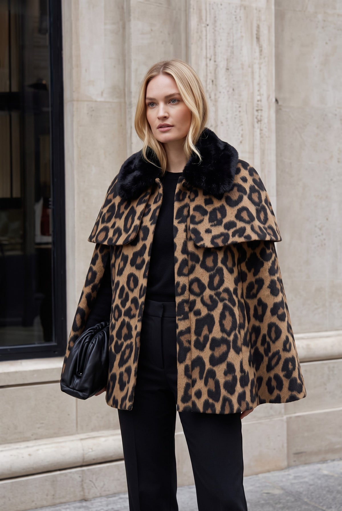 Aly Coat by Flora Bea - Leopard Wool