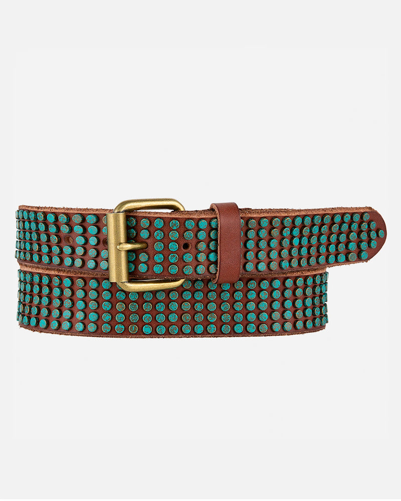 Eden Studded Bohemian Leather Belt Amsterdam Heritage Jilli Boutique