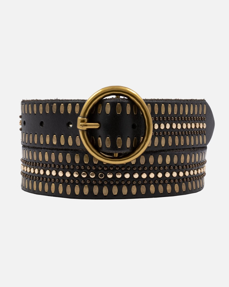 Amsterdam Heritage Jilli Boutique Leather Belt Studded