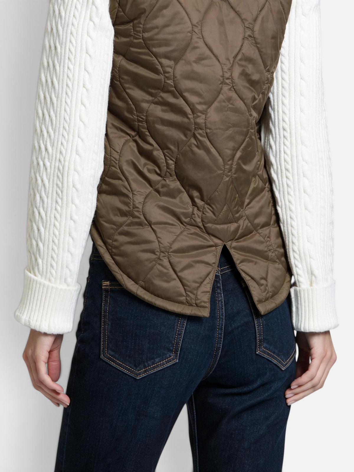 The Sweater Sleeve Puffer Latte Cream