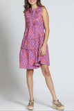 apny bright purple sleeveless pintuck dress jilli boutique