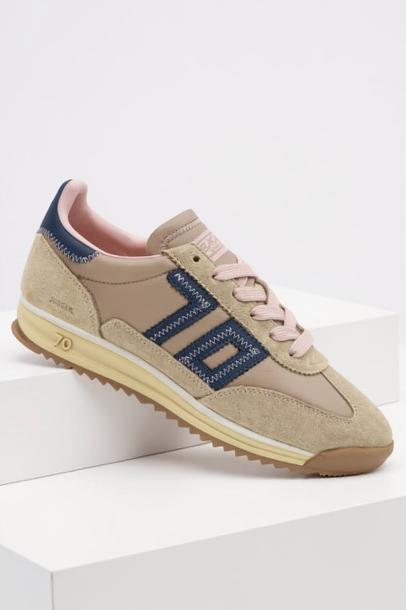 Back 70 Jogger Z in Camel Navy Pink Womens