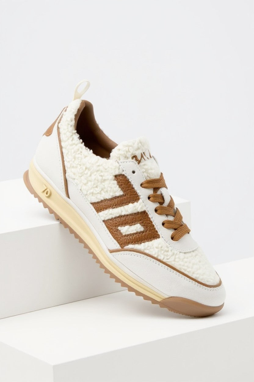 Back 70 TEDDY Jogger in MILK ICE CUOIO Sneakers