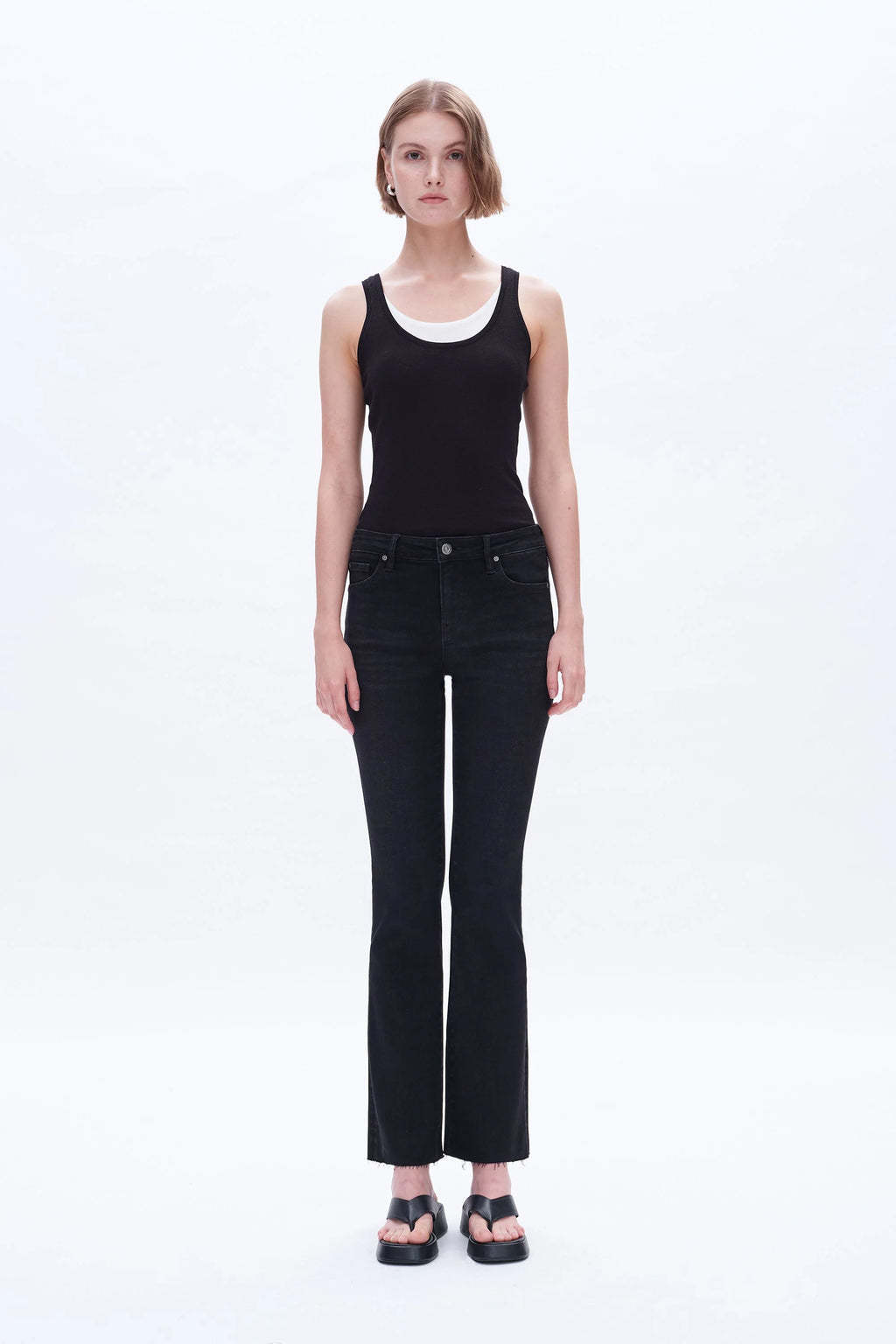 Black Bootcut Denim Pants