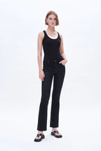 Black Bootcut Denim Pants