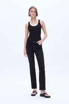 Black Bootcut Denim Pants