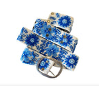 embroidered artisan belt woven