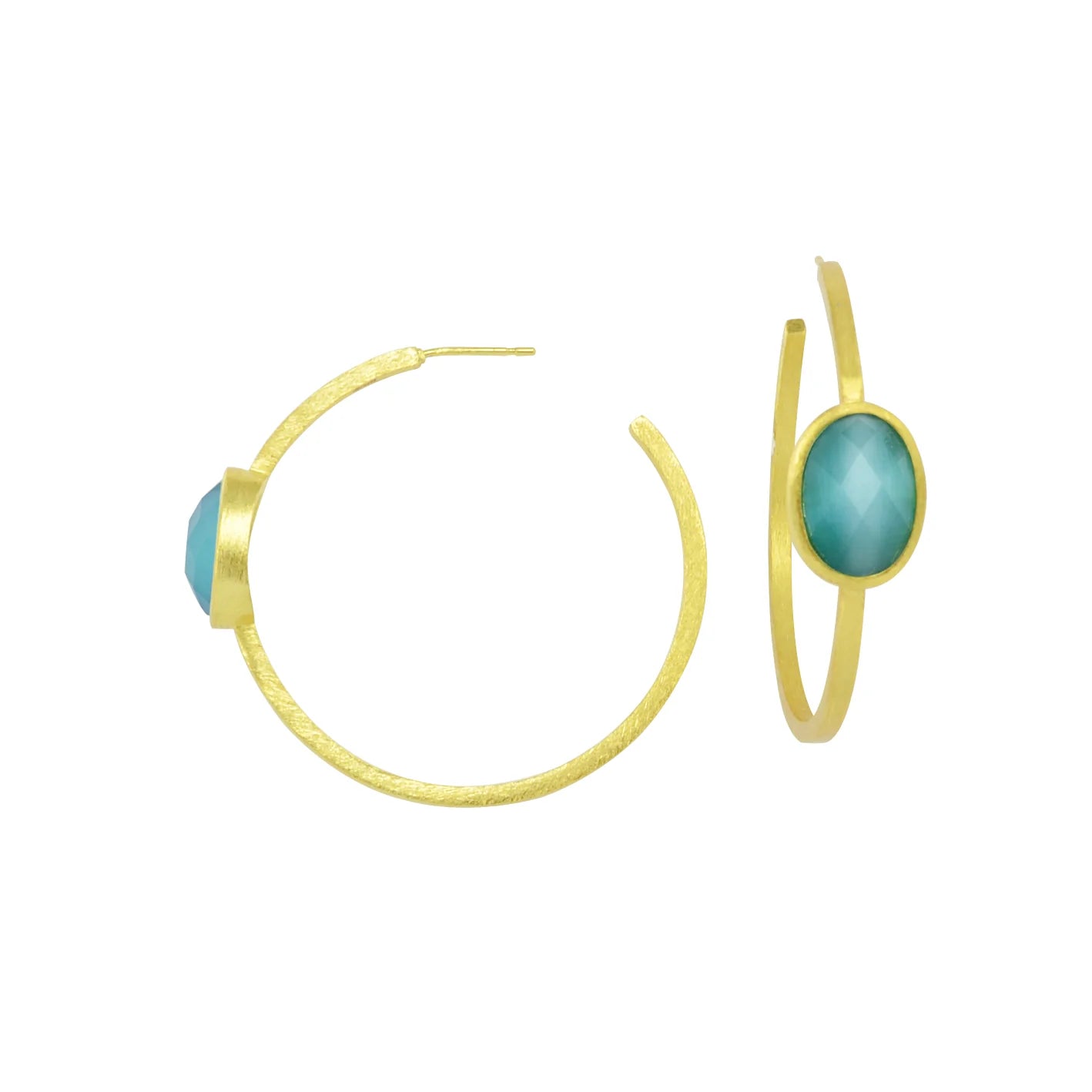 Betty Carr Gold Hoops Earrings Jilli Boutique