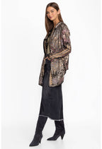 BIYA METALLIC SHORT HOODIE