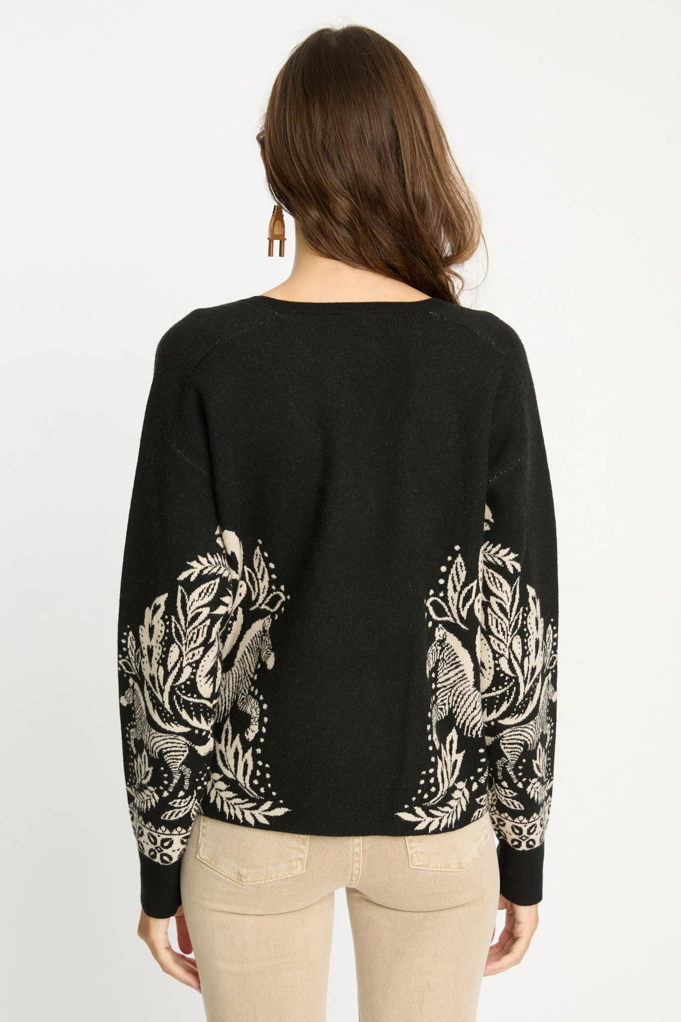 Krista Sweater in Zebra Fern CABALLERO collection jilli boutique Atlanta