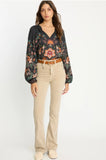Sophie Top in Leopard Peony Jilli Boutique Caballero Atlanta
