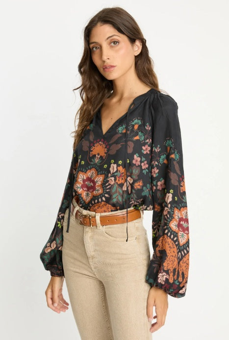 Sophie Top in Leopard Peony Jilli Caballero