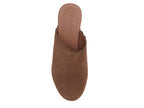 Gemini Suede Clog Shoe Chocolate Suede Chocolat Blue Clogs Jilli Boutique