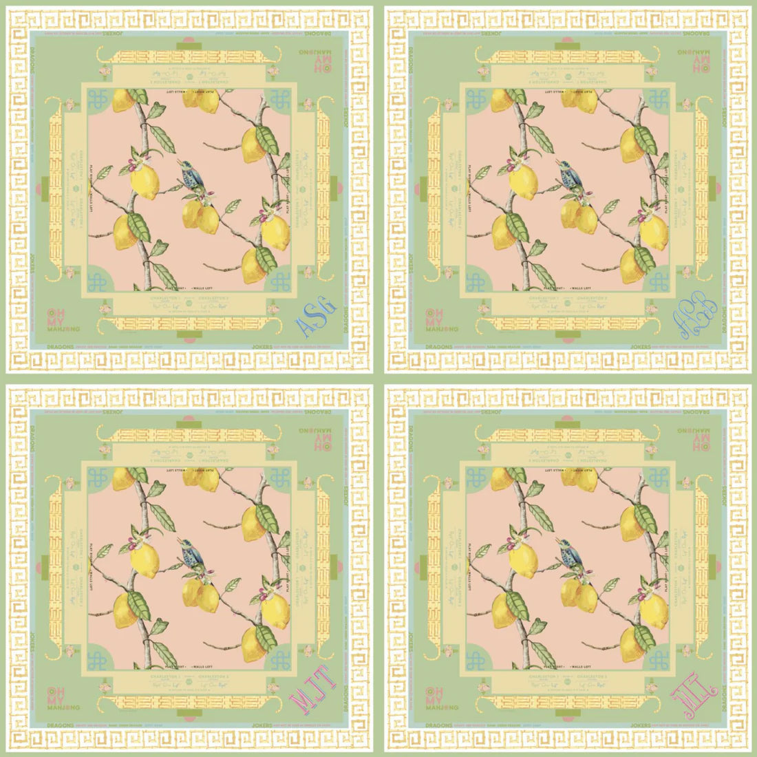 Oh My Mahjong Citrus Songbird Mat
OMM229 Jilli