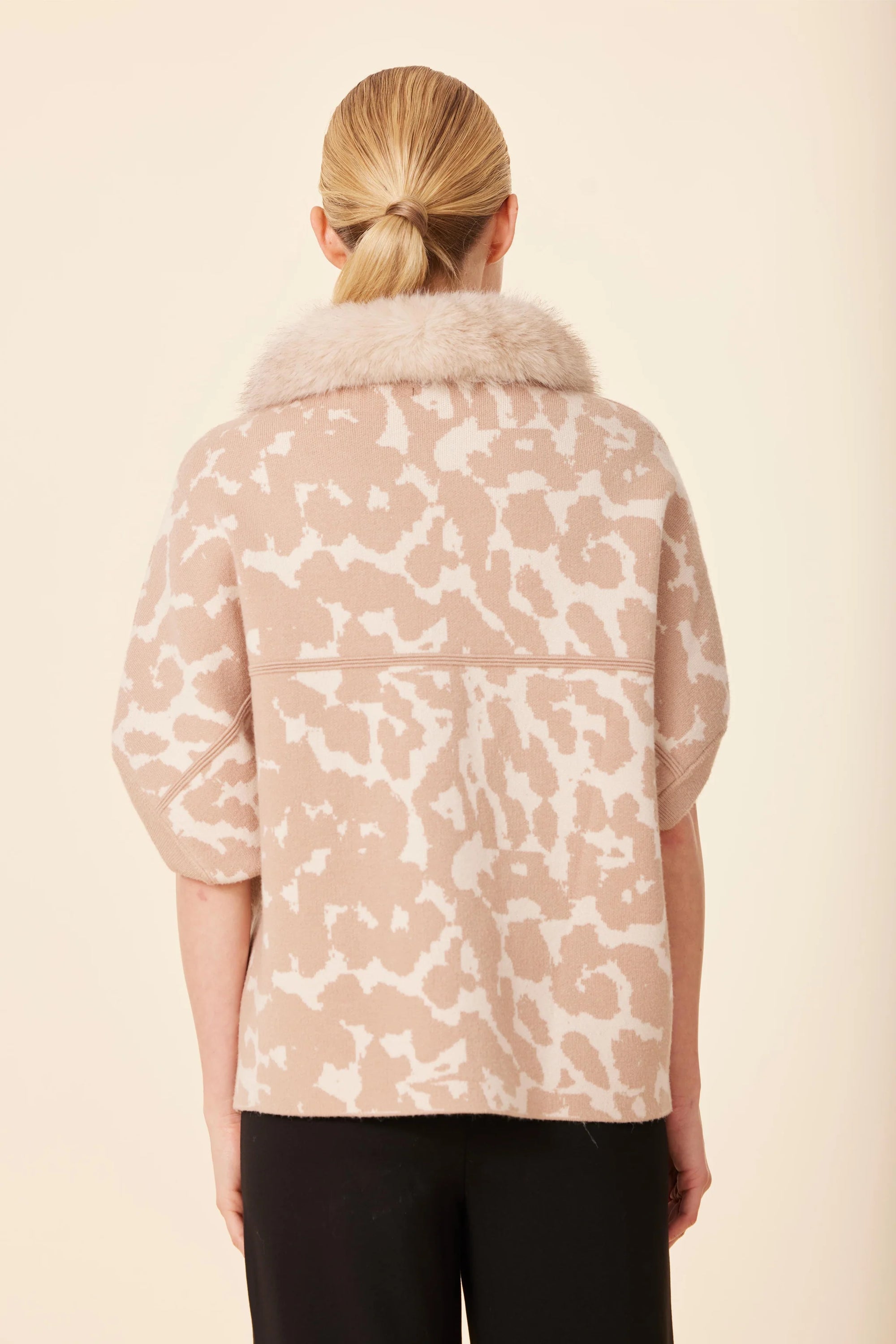 Dolce Cabo Jilli Boutique Animal Print Faux Fur Cocoon Cardigan Atlanta