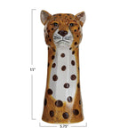 Hand-Painted Stoneware Cheetah Vase Jilli Boutique anthropologie