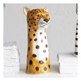 Hand-Painted Stoneware Cheetah Vase Jilli Boutique zoo exotic pet