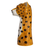 Hand-Painted Stoneware Cheetah Vase Jilli Boutique conservation creative co op