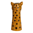 Hand-Painted Stoneware Cheetah Vase Jilli Boutique back