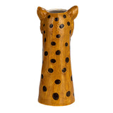 Hand-Painted Stoneware Cheetah Vase Jilli Boutique back