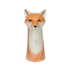 Hand-Painted Stoneware Fox Vase Jilli Boutique creative co op anthropologie