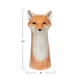 Hand-Painted Stoneware Fox Vase Jilli Boutique Gary the goat garden