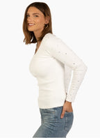 dylan top womens sequin rib knit top jilli