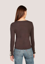 Dylan Beau Crochet Tee Black Jilli Boutique 